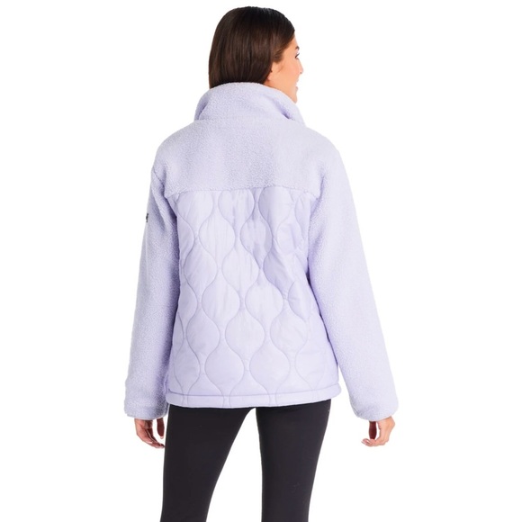 UGG kookaburra‎ Womens lilac Sherpa full zip jacket size small NWOT - Picture 2 of 10